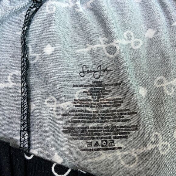 Sean John Mens Medium M Pj 2 Shirts + Pants Super Soft VNeck Logo Sleep Pajamas - Picture 8 of 11